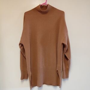 Crush Women's Tan Cashmere Turtle Neck Sweater Size XL